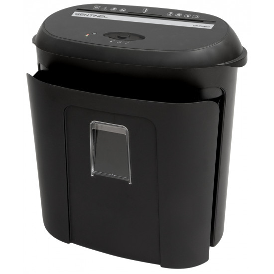 Sentinel FM100P 10 Sheet Microcut Paper Shredder with Pullout Bin - Includes 1 sample ShredCare brand lubricant sheet